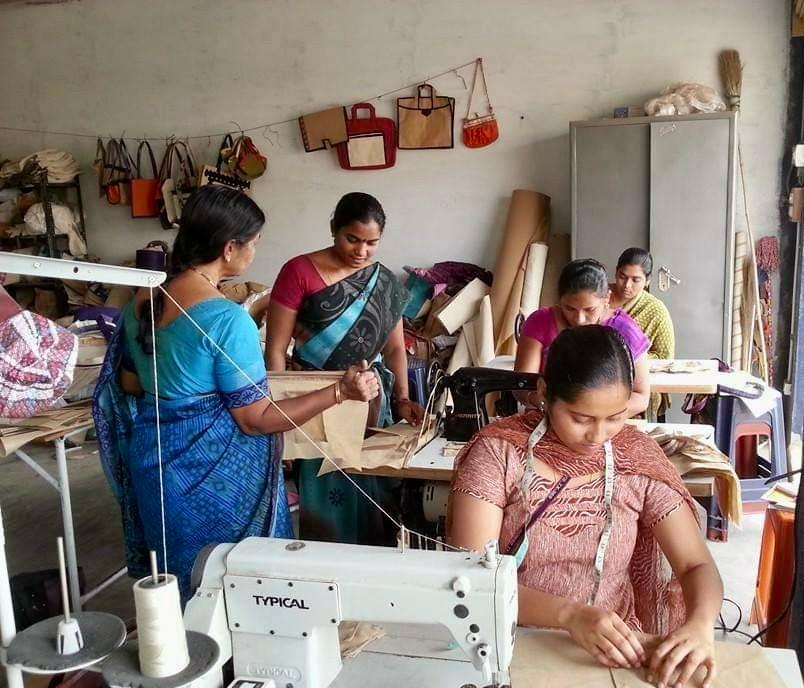 Artisan working on eco-friendly bag - 3