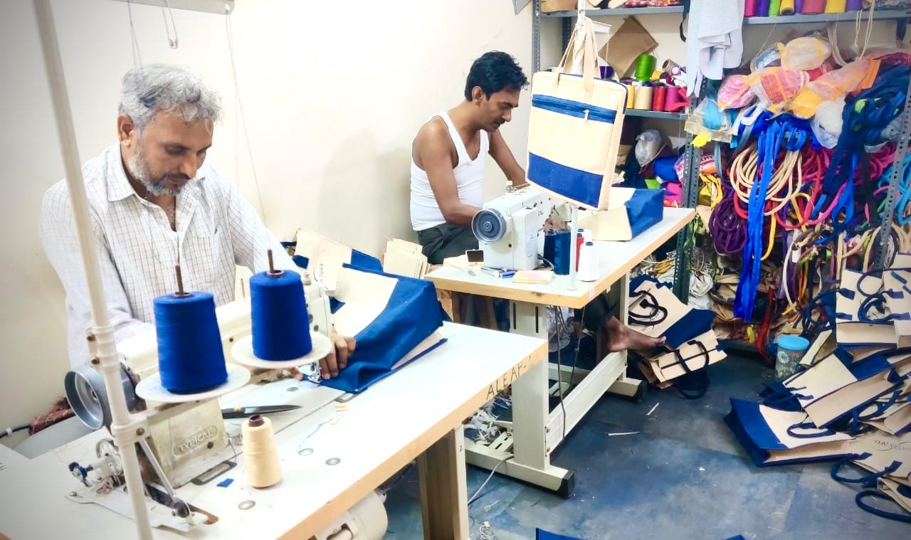 Artisan working on eco-friendly bag - 4